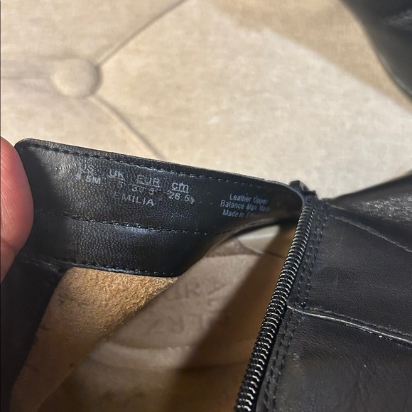 Naturalizer Ankle Women’s Boots Emilia 9.5Black Faux Leather Zip Round Toe - Picture 5 of 9